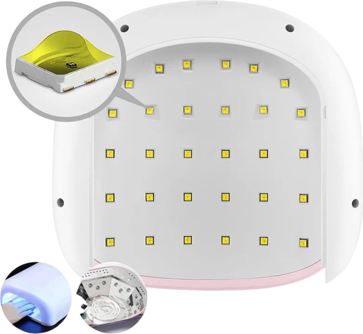 SUNUV UV-nageldroger met 36W vermogen en wit ontwerp voor efficiënte nageldrogende