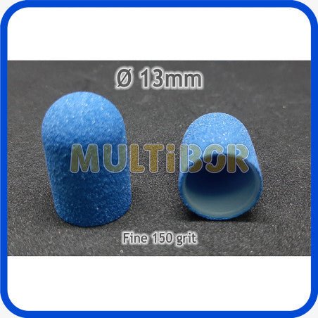 Wegwerp multibor bitje 13mm in blauwe kleur met fijne 150 grit structuur voor precisiewerk