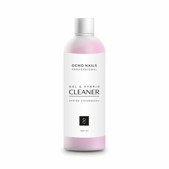 Ocho nagel cleaner aardbei geur in een flacon van 100 ml voor perfecte nagels en frisse geur