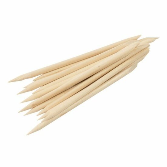 Orange houten stokjes 100 stuks - SimDi Beauty