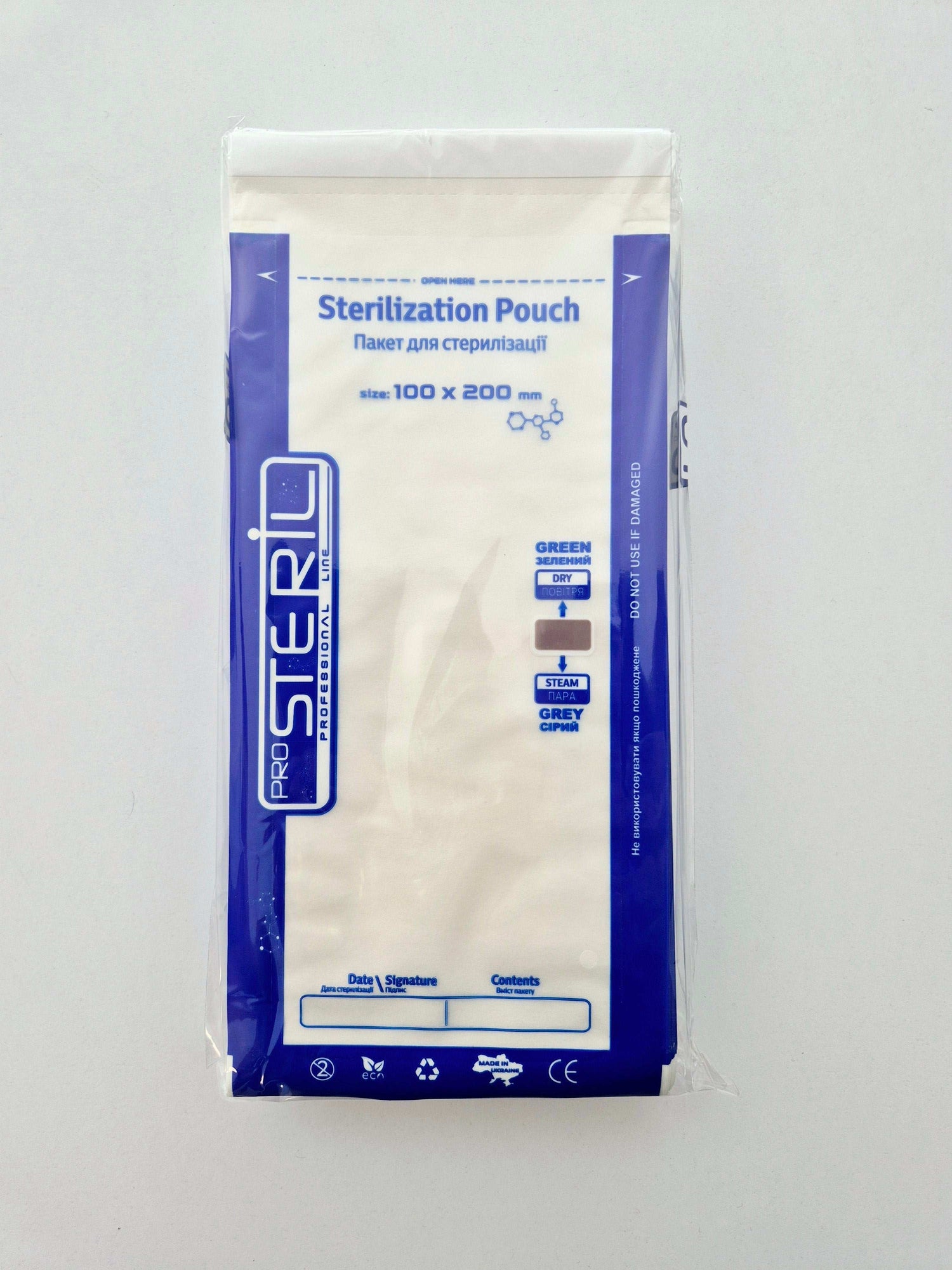 PROSTERIL Sterilisatiezakken Combi DRY/STEAM – Papier/Folie 100 stuks - SimDi Beauty