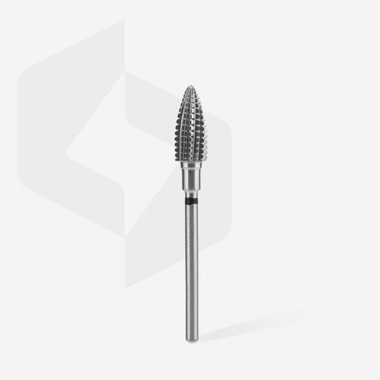 STALEKS Carbide Frees Bitje Pine Cone Zwart 6mm 14mm - SimDi Beauty