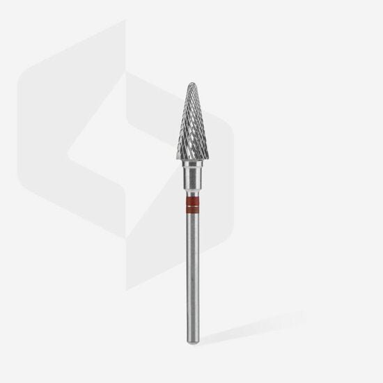 STALEKS Carbide Frees Bitje Voor Linkshandig Conus - Kegel Rood 6.0mm - 14mm - SimDi Beauty