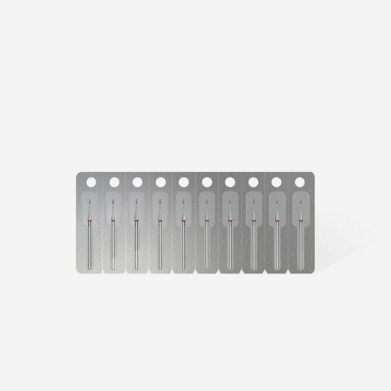 STALEKS Diamant Frees Bitje Mini Vlam - Scherp Rood 1.0mm 3mm - SimDi Beauty