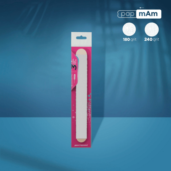 STALEKS Nagelvijl PapmAm Mix Op Houten Basis 180/240 (3 stuks) - SimDi Beauty