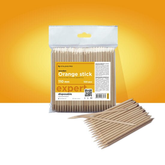 STALEKS Orange Houten Stokjes 100 stuks - SimDi Beauty