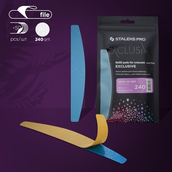 STALEKS Vijlen Voor Halve Maan Basis EXCLUSVE 50 stuks - SimDi Beauty