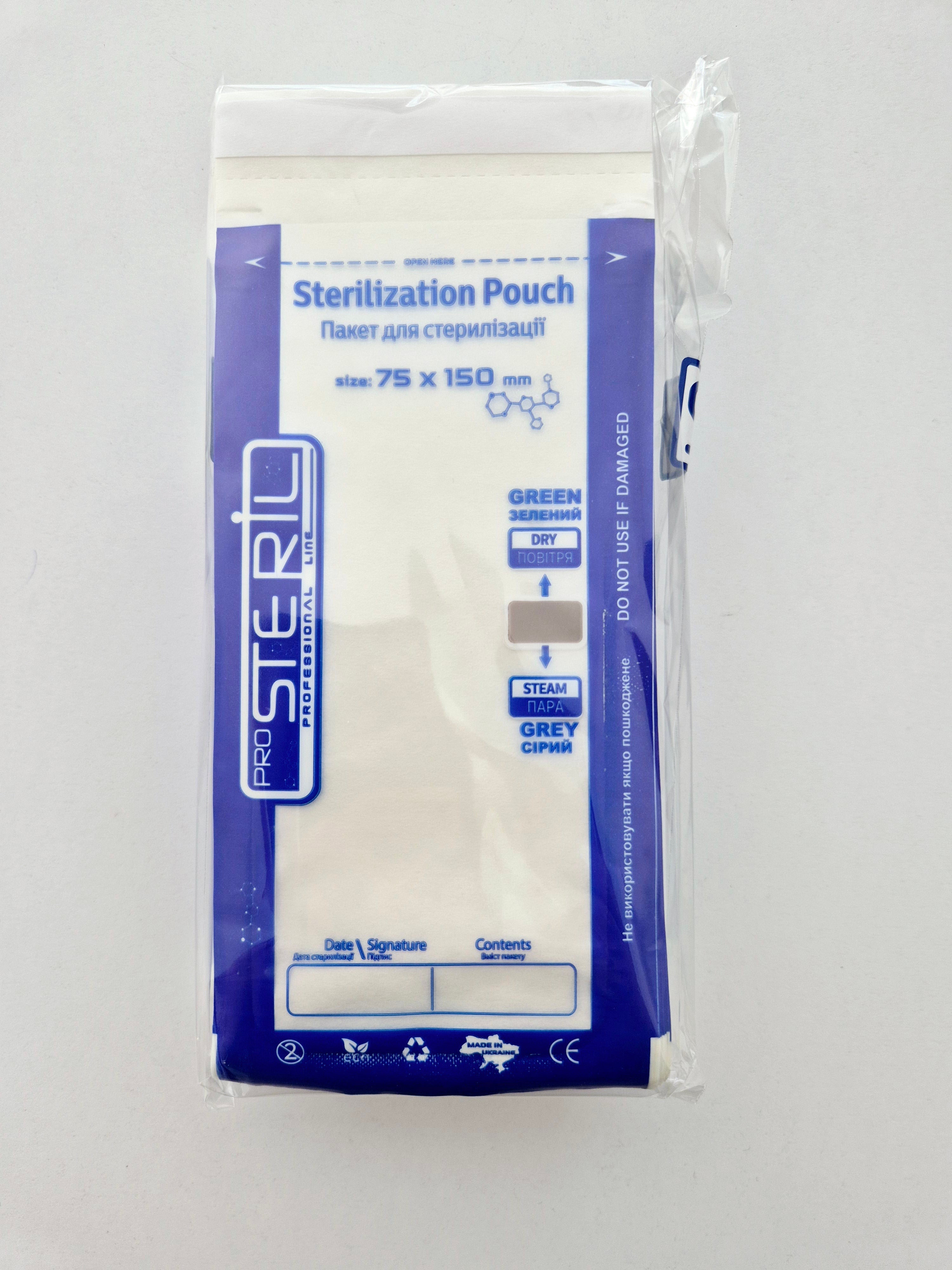Sterilisatiezakjes Combi DRY/STEAM – Papier/Folie (100 stuks) ProSteril - SimDi Beauty