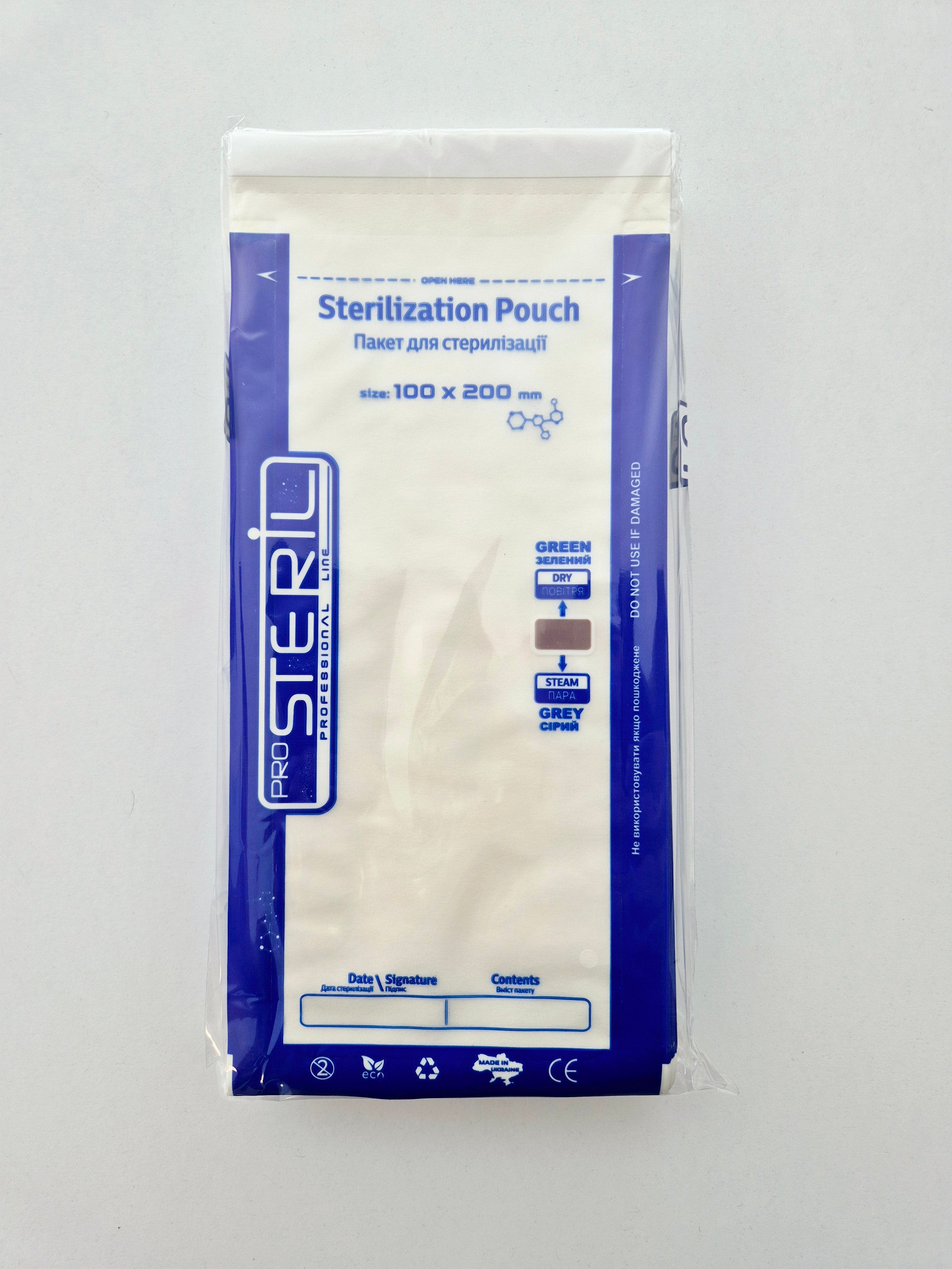 Sterilisatiezakjes Combi DRY/STEAM – Papier/Folie (100 stuks) ProSteril - SimDi Beauty