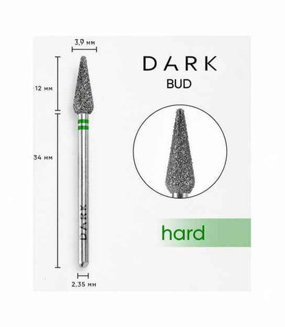 DARK Diamant Freesbitje 11921 3.9mm Peer Groen/Grof