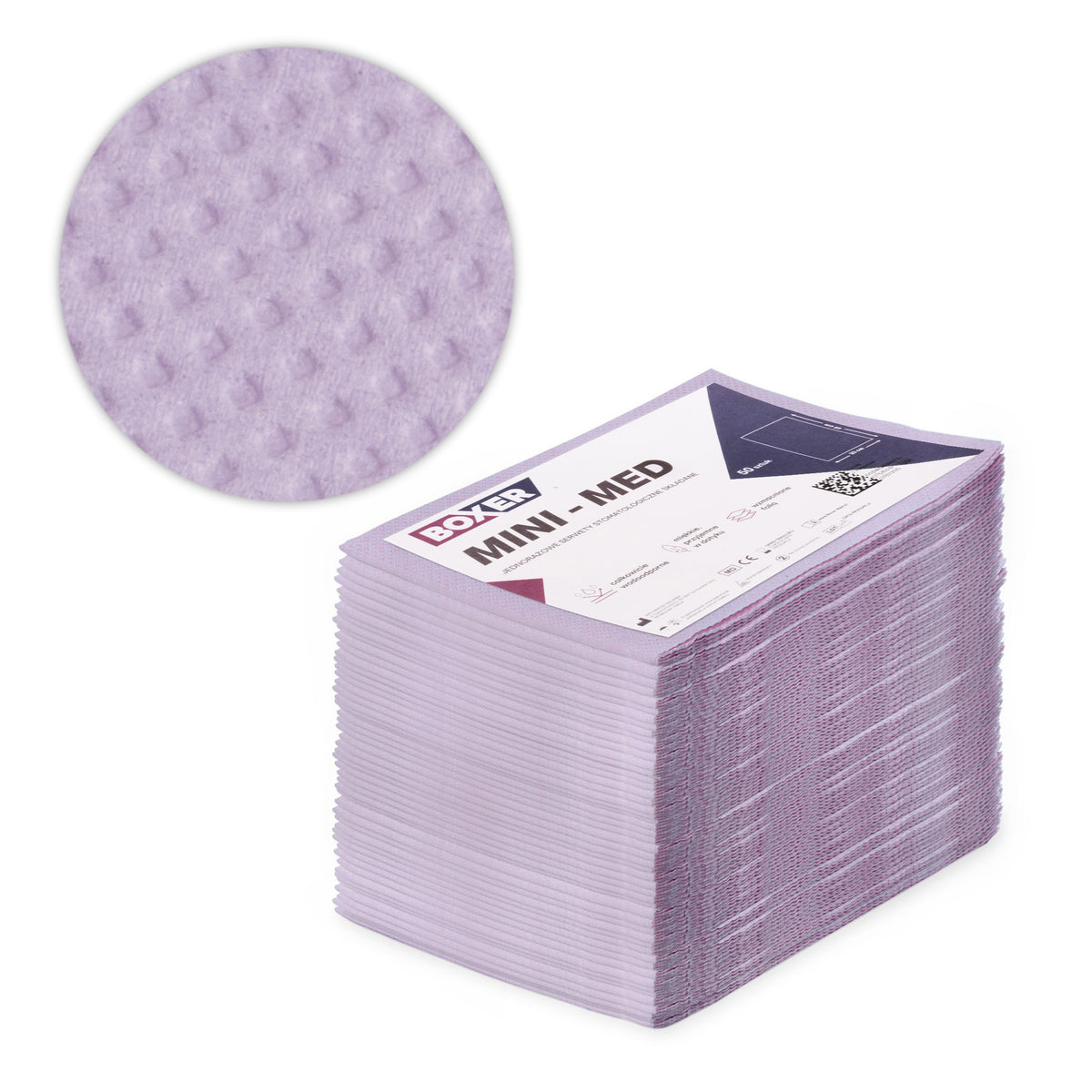 Wegwerp cosmetische placemats met folielaag MINI-MED Wit 33 x 45 cm (50 stuks)
