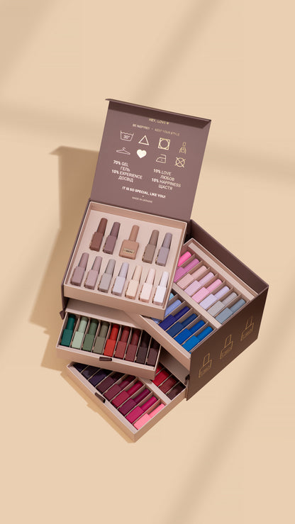 HEYLOVE Box met 66 Gel Polish Kleuren