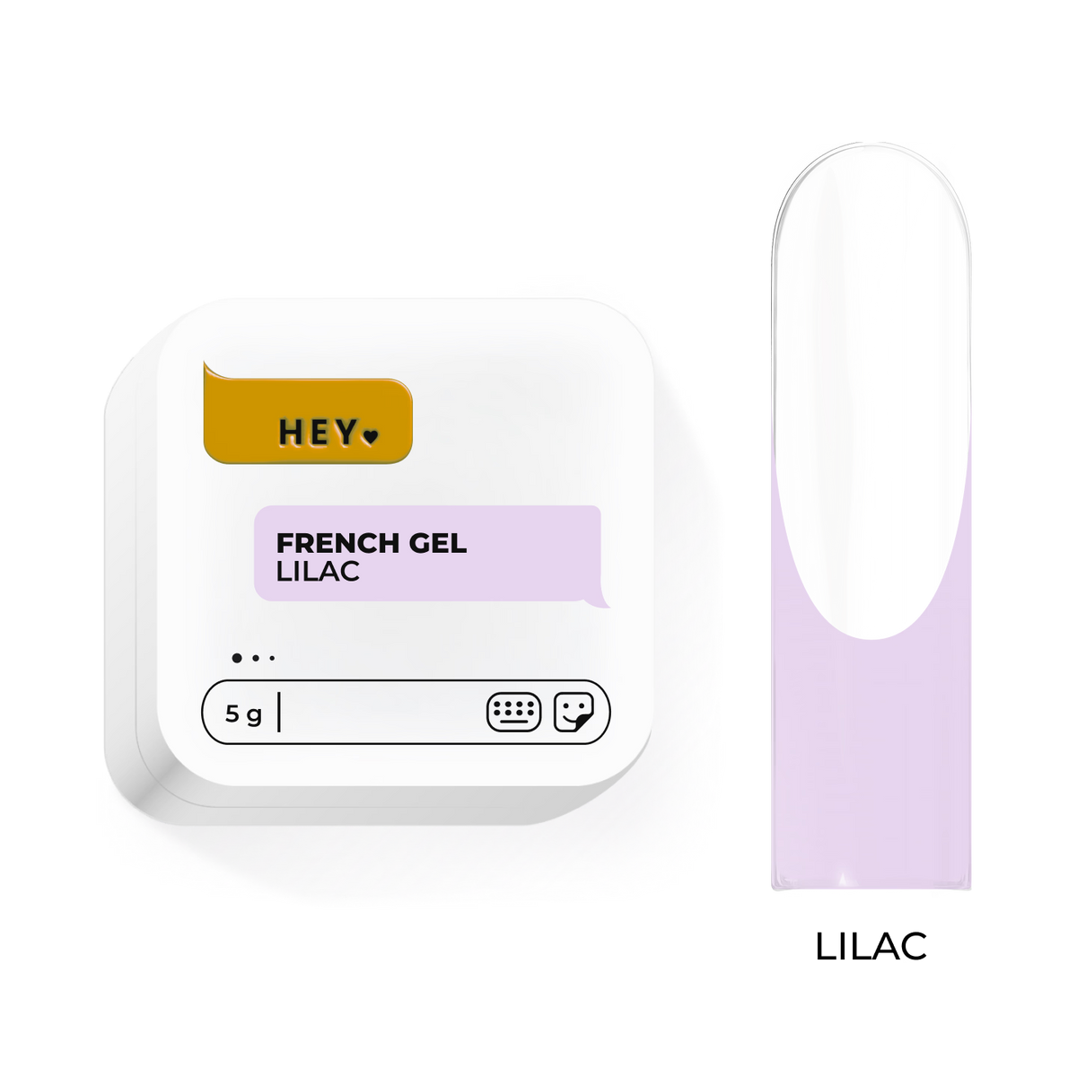 Французский гель HEYLOVE LILAC, 5g