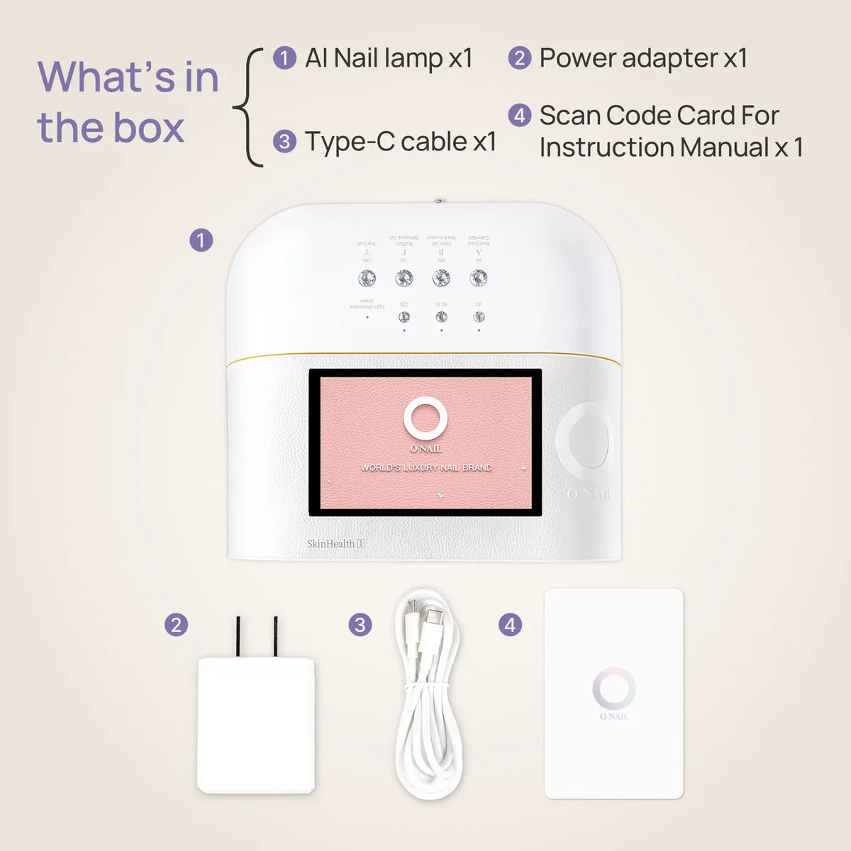 ONAIL AI LED лампа для ногтей