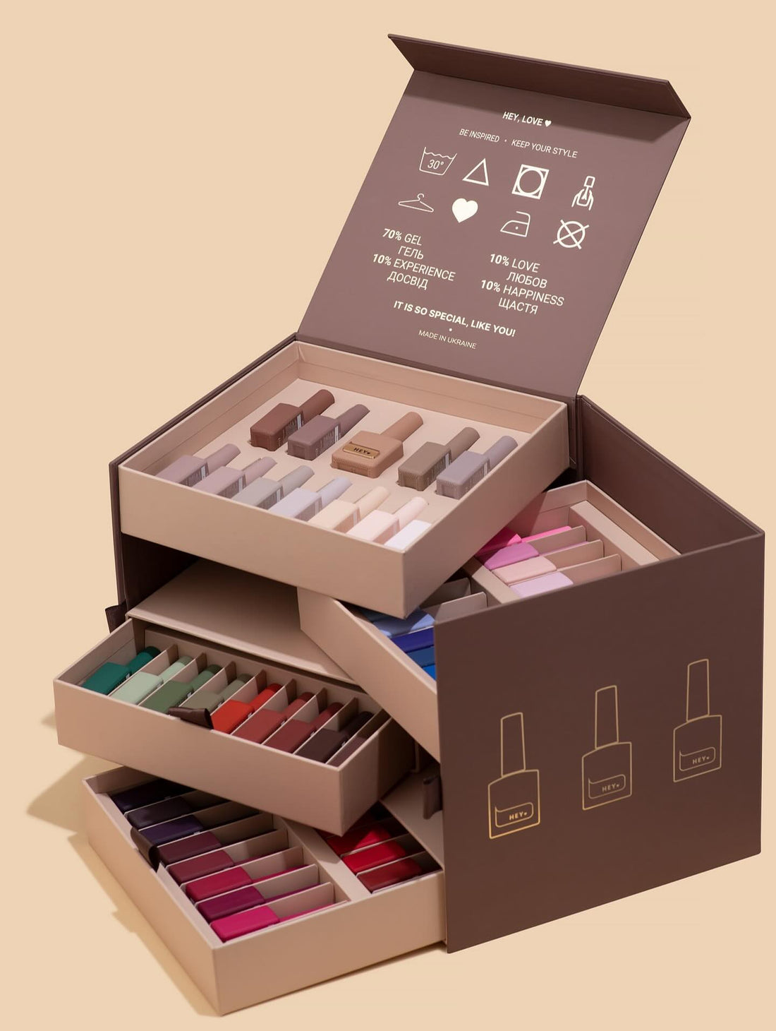 HEYLOVE Box met 66 Gellak Kleuren