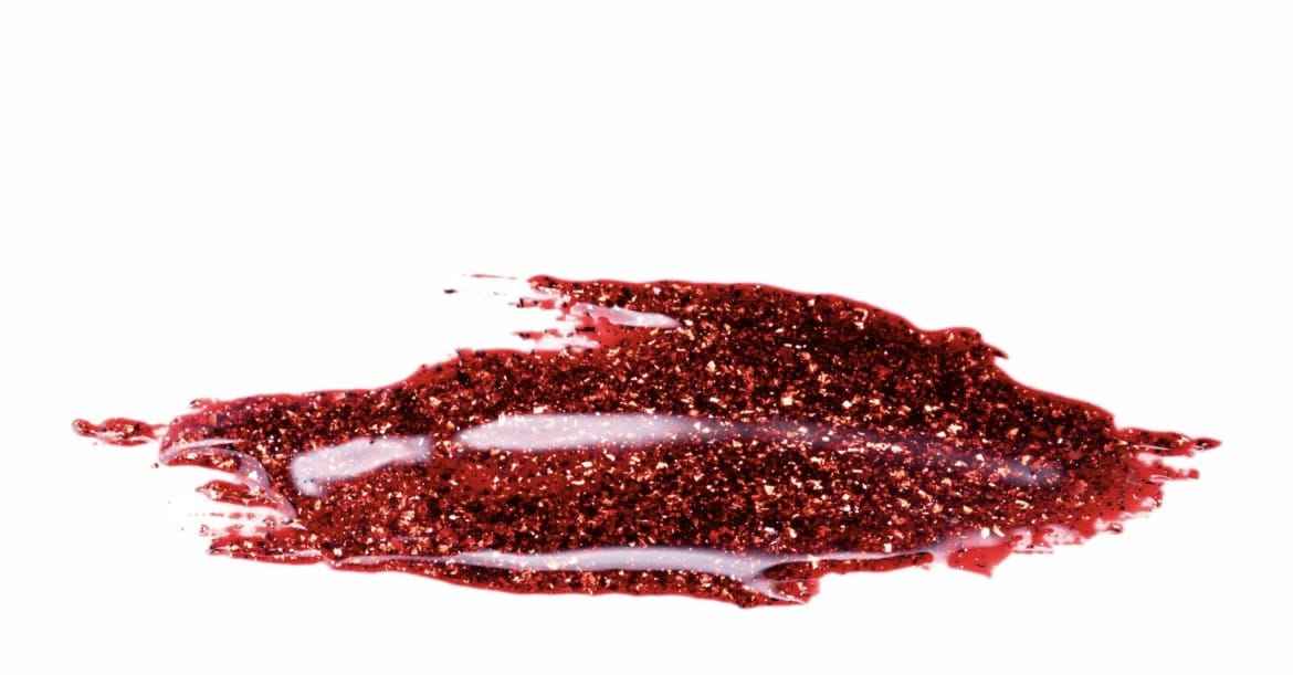 Art Glitter Gel Paint Red With Gold 5g, Trendy Nails