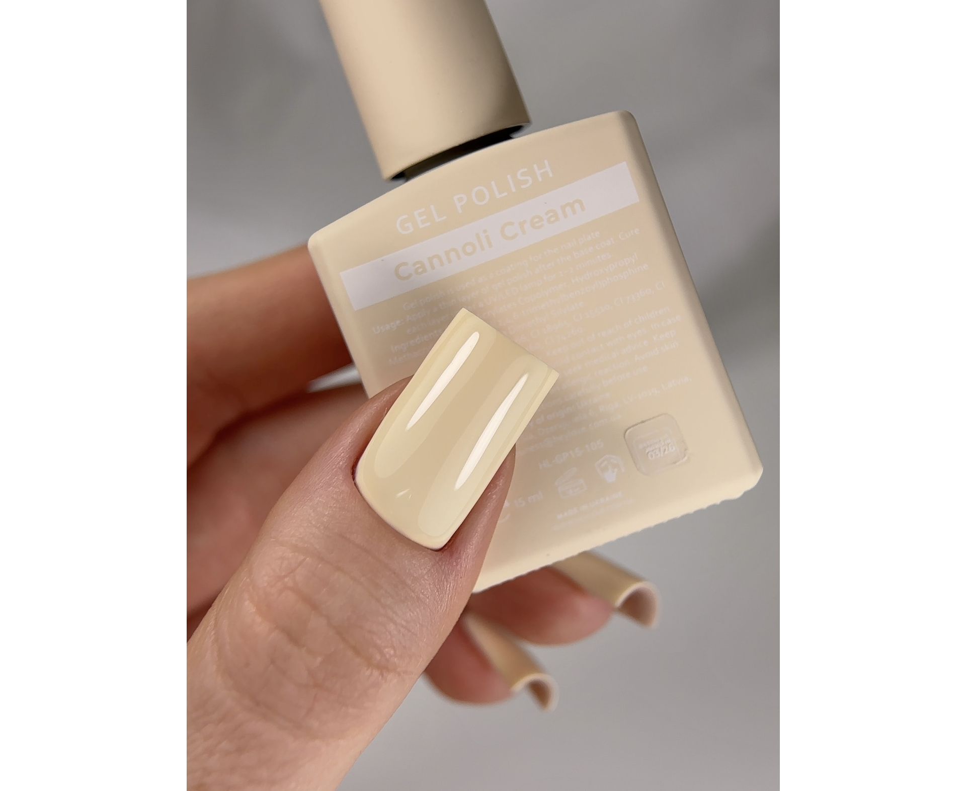 HEYLOVE Гель-лак CANNOLI CREAM, 15 мл