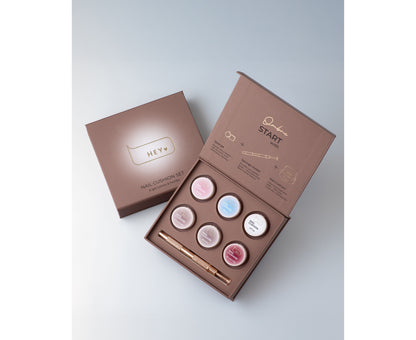 HEYLOVE Nail Cushion Set BROWN, 6 Stuks