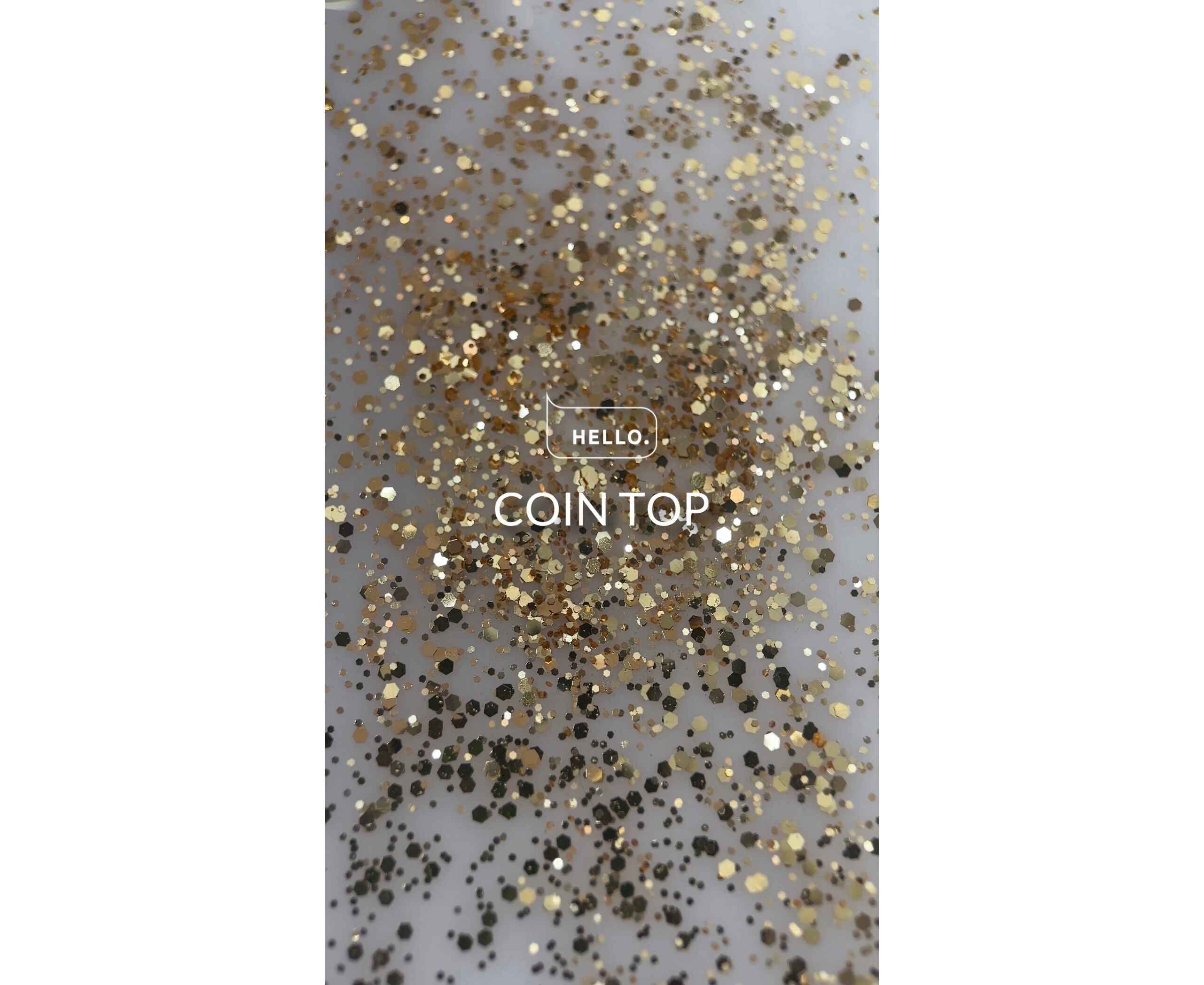 HEYLOVE Coin Glossy Top Coat GOLD, 15ml