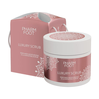 PHARM FOOT Luxury Touch Scrub 200 g – Luxe Zout-Suikerscrub voor Handen, Voeten en Lichaam