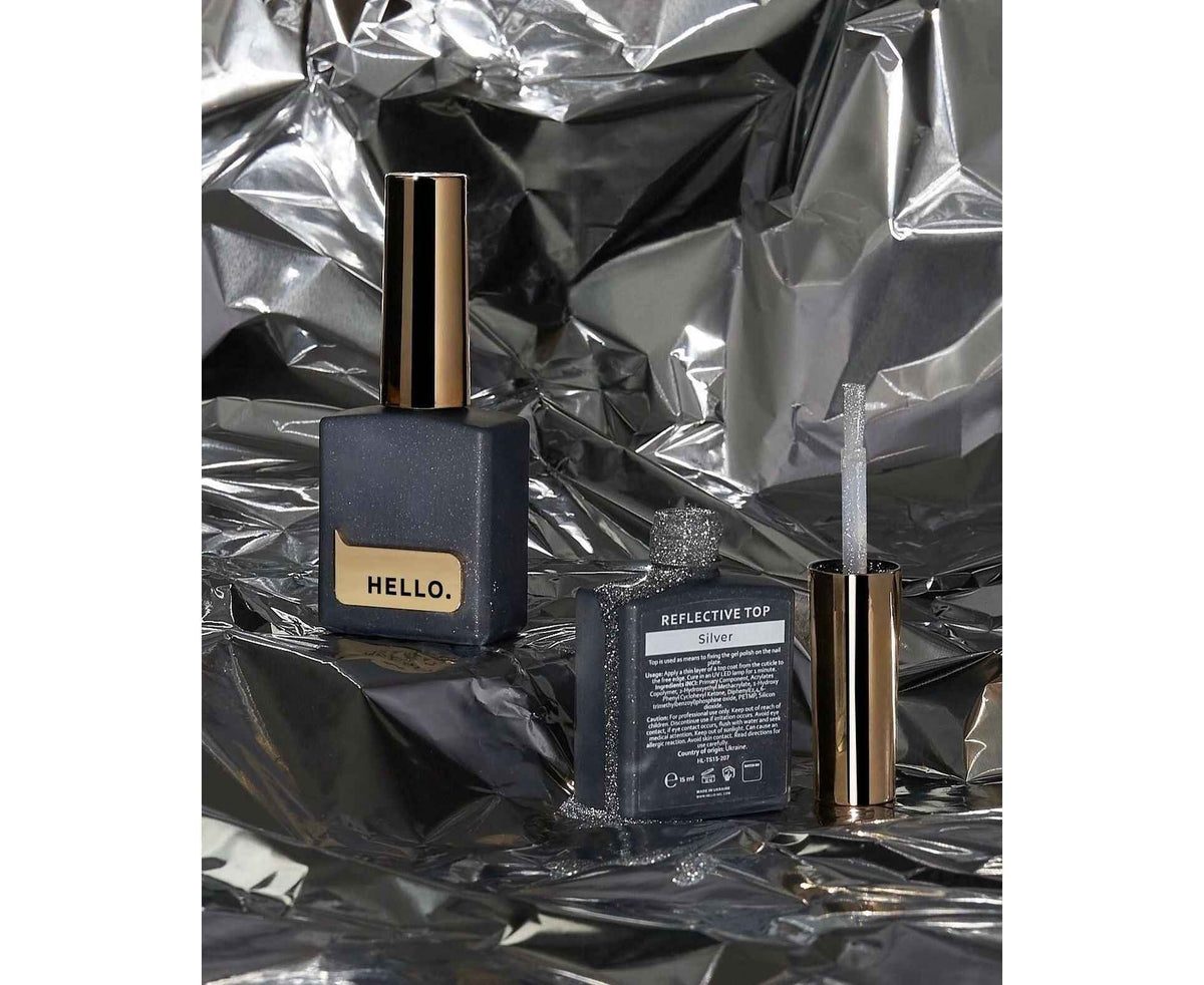 HEYLOVE Reflective Top Coat SILVER, 15ml