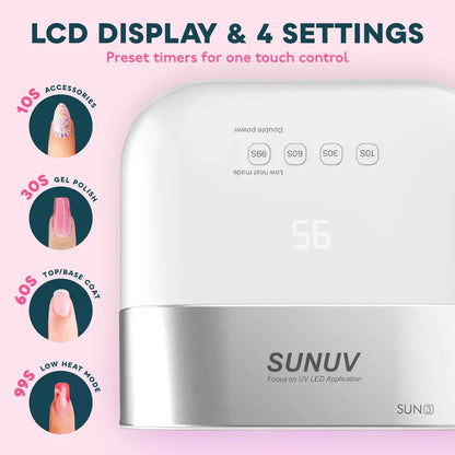 SUNUV Original SUN3S 48W UV-LED Lamp + Battery