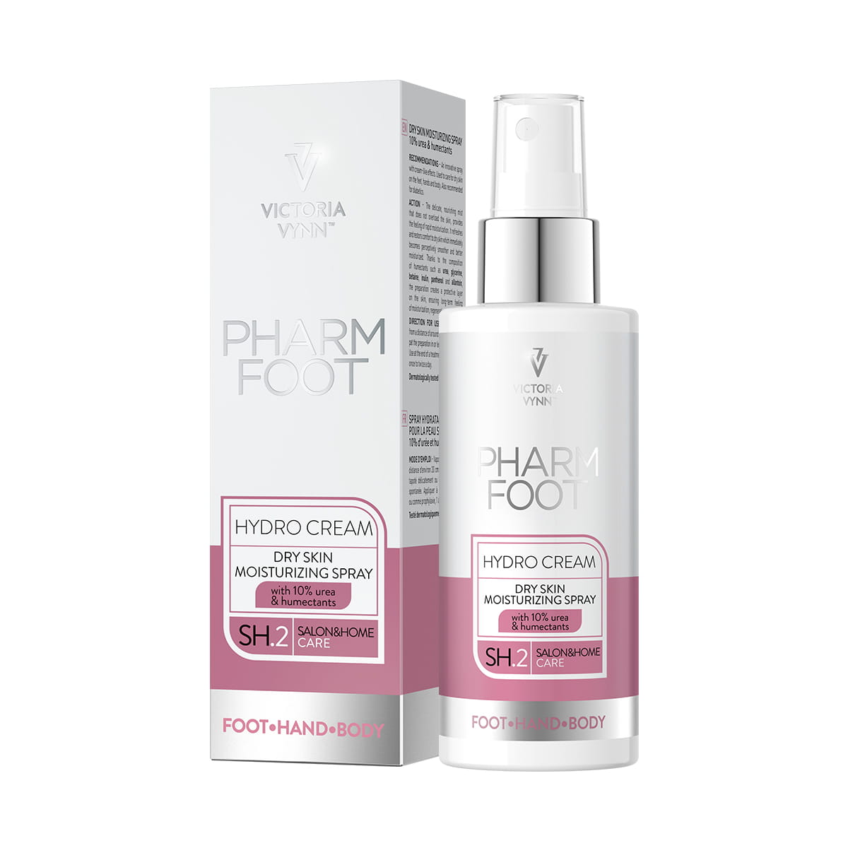 PHARM FOOT Hydro Cream 150 мл – Увлажняющий крем-спрей с 10% мочевины