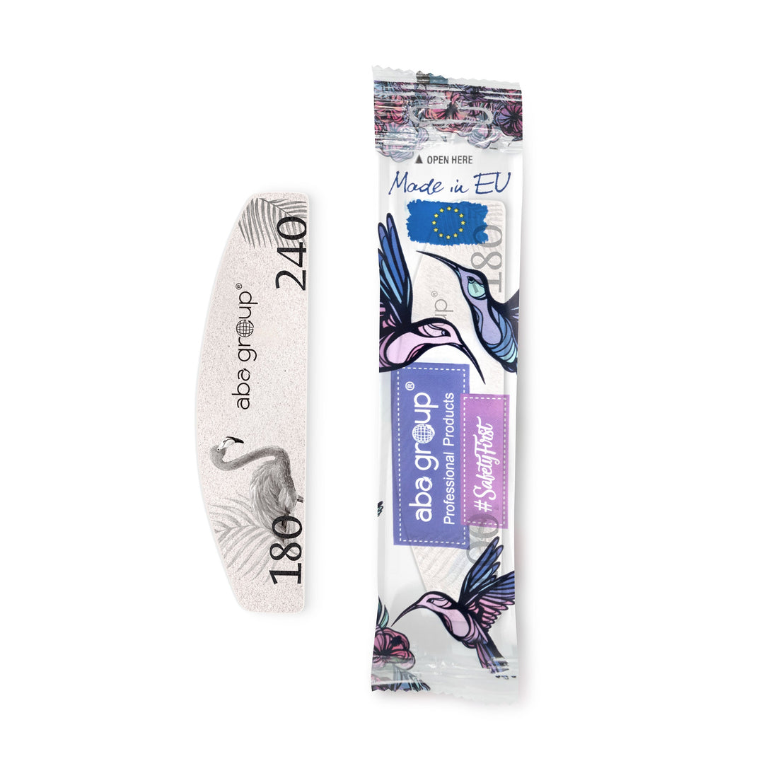 Aba Group Nagelvijl FLAMINGO MINI 180/240 SLIM – SAFE PACKAGE - SimDi Beauty