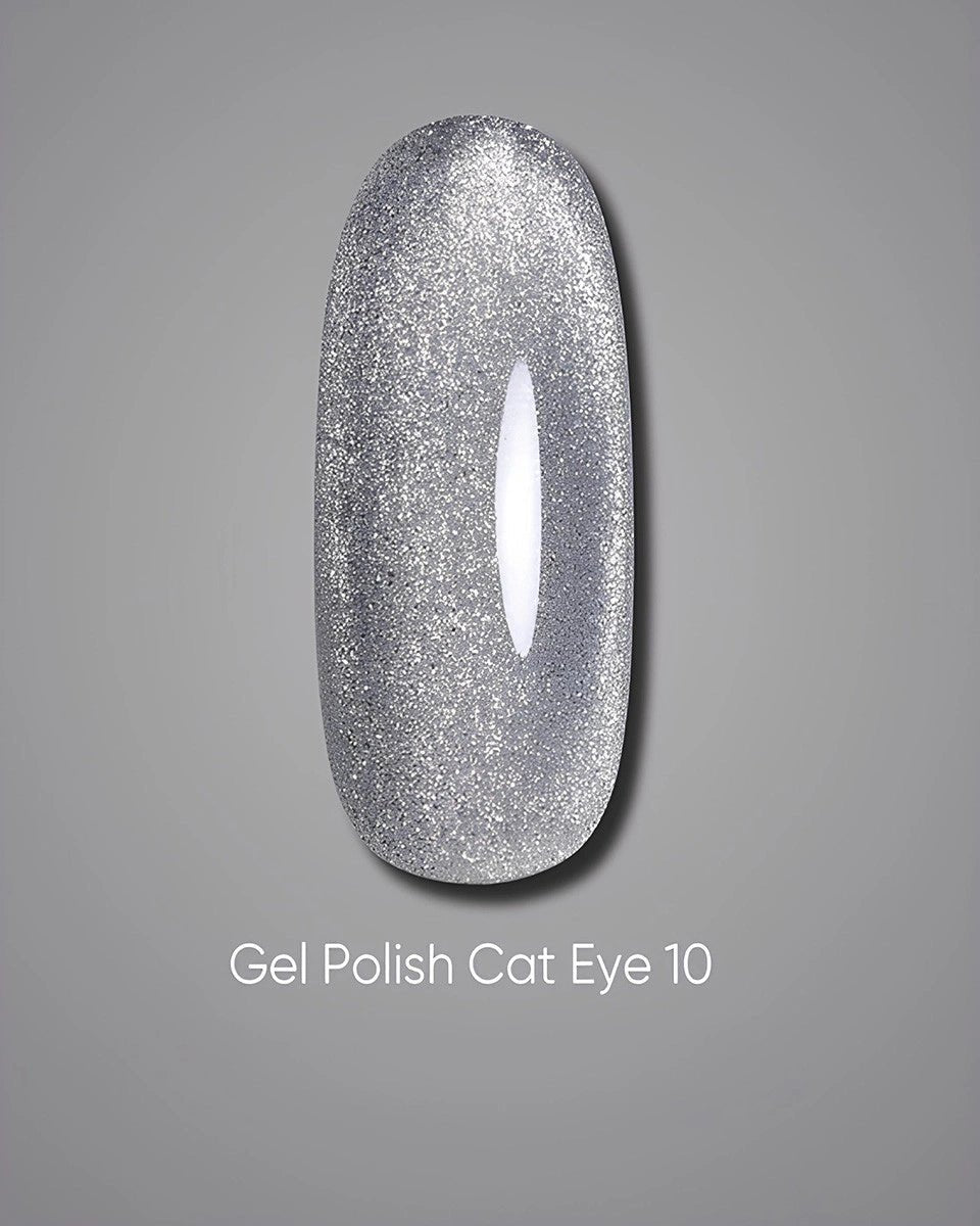 DARK cat eye gellak donker in kleur 10 met een glanzende metallic afwerking