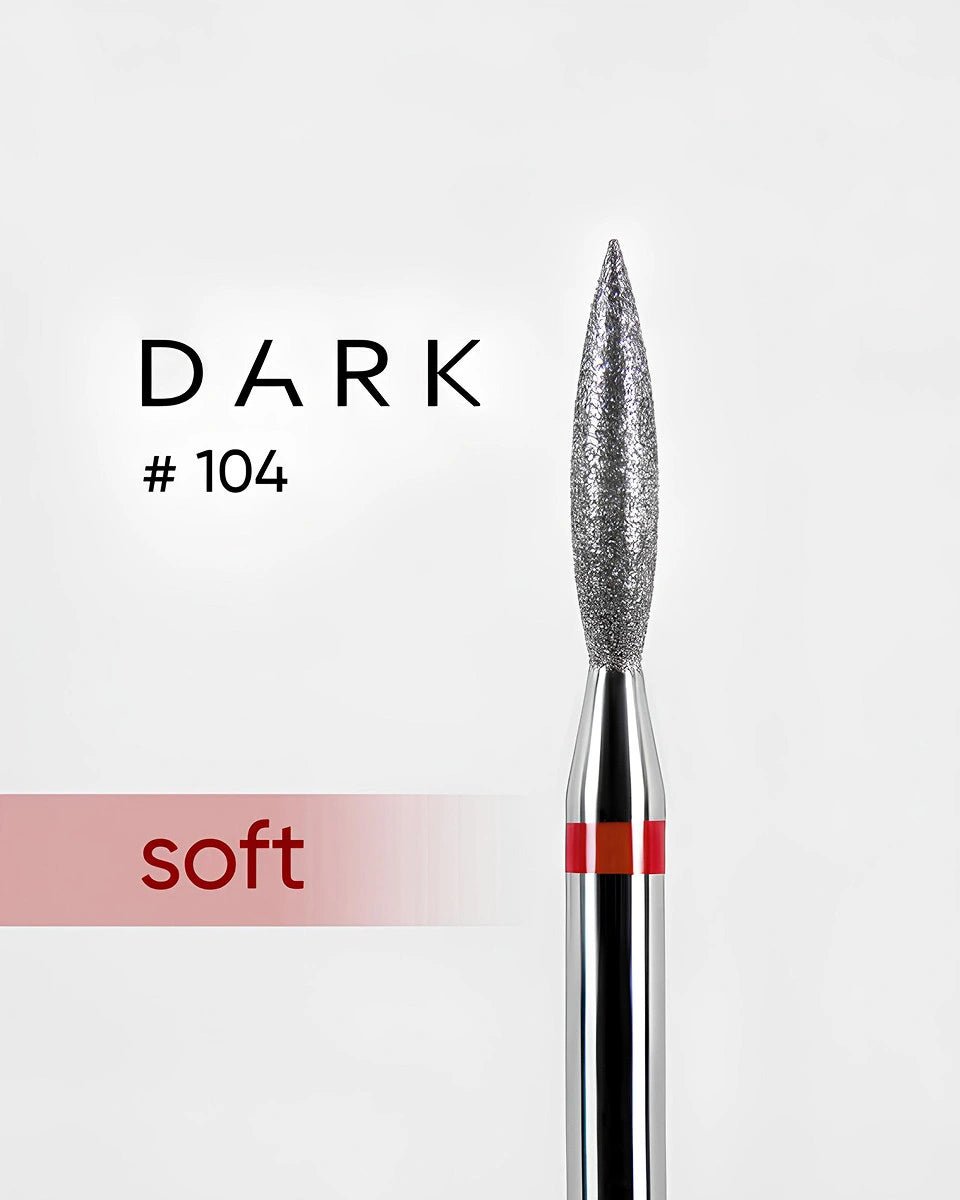 DARK Diamant freesbitje 104, 2.1mm Rood/Zacht - SimDi Beauty