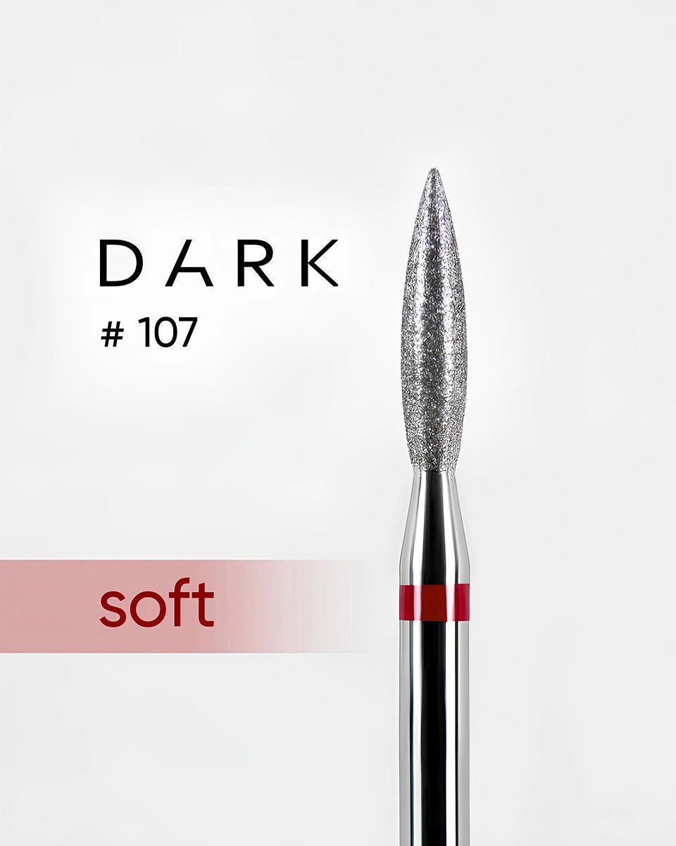 DARK Diamant freesbitje 107, 2.3mm Rood/Zacht - SimDi Beauty