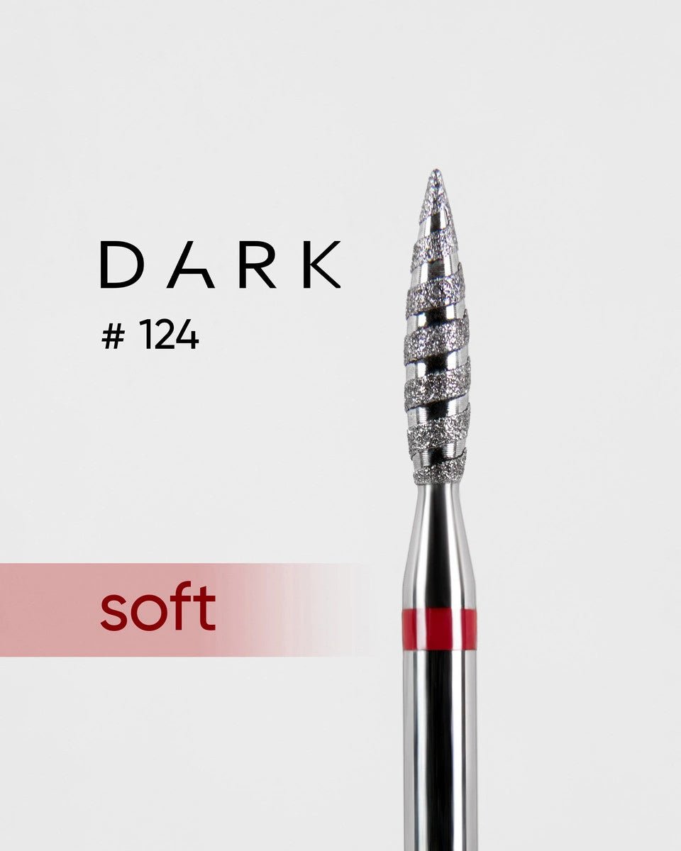 DARK Diamant Freesbitje Tornado 124, 2.3mm Rood/Zacht - SimDi Beauty