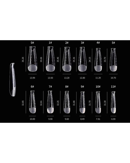 DARK Set Herbruikbare Bovenste Nagelvormen +French Silicone Molds - SimDi Beauty