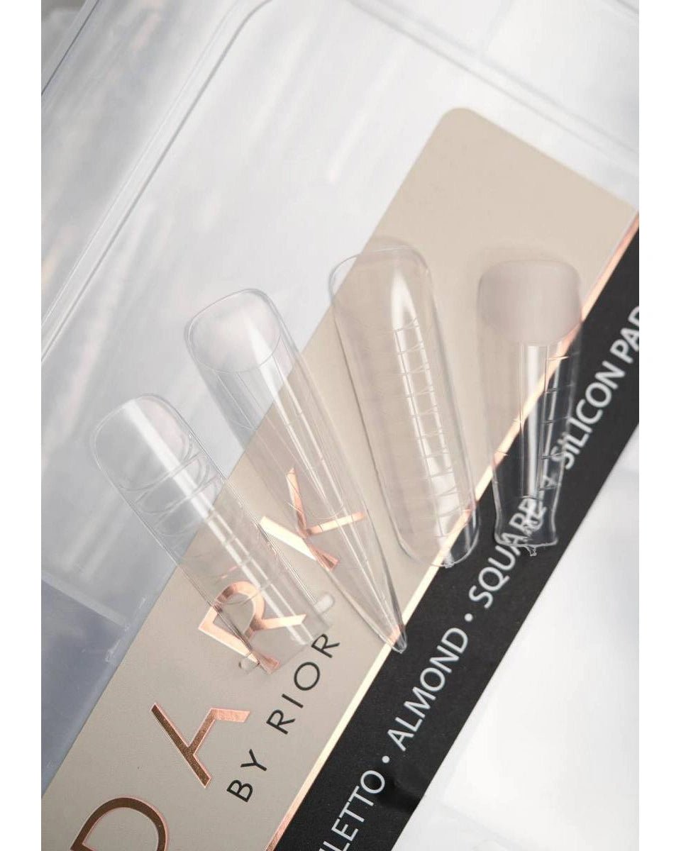 DARK Set Herbruikbare Bovenste Nagelvormen +French Silicone Molds - SimDi Beauty