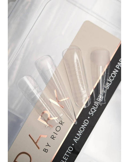 DARK Set Herbruikbare Bovenste Nagelvormen +French Silicone Molds - SimDi Beauty