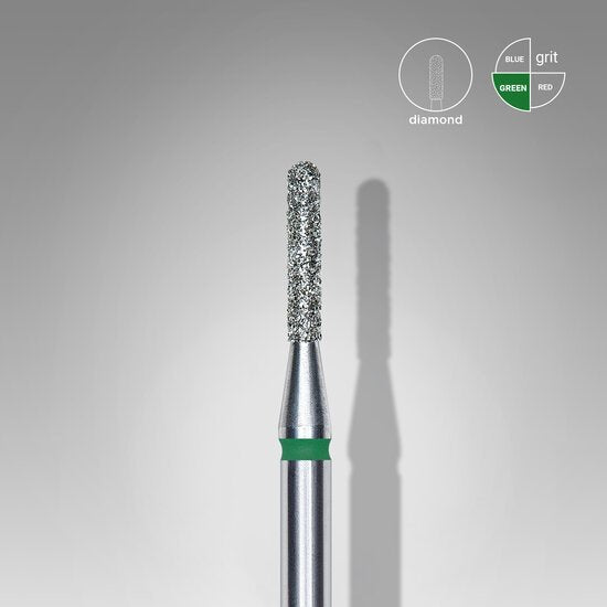 Diamant Frees Bitje Cilinder - Rond Groen Diameter 1.4mm lengte 8mm - SimDi Beauty