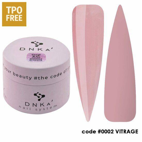 DNKa acryl gel vitrage 30ml in zachte roze tint voor nagelverzorging zonder TPO