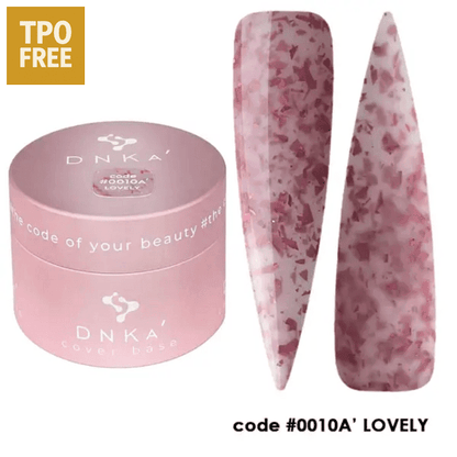DNKa base gel Lovely roze cover base gel met unieke mooie nagelontwerpen