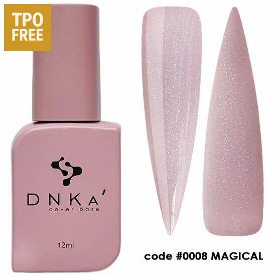DNKa’ Cover Base 12ml in een zachte rozentint met glanzende afwerking voor nagels