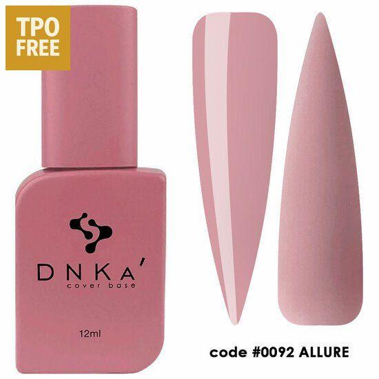 DNKa Cover Base Allure kopen roze fles en voorbeeld swatches zonder TPO