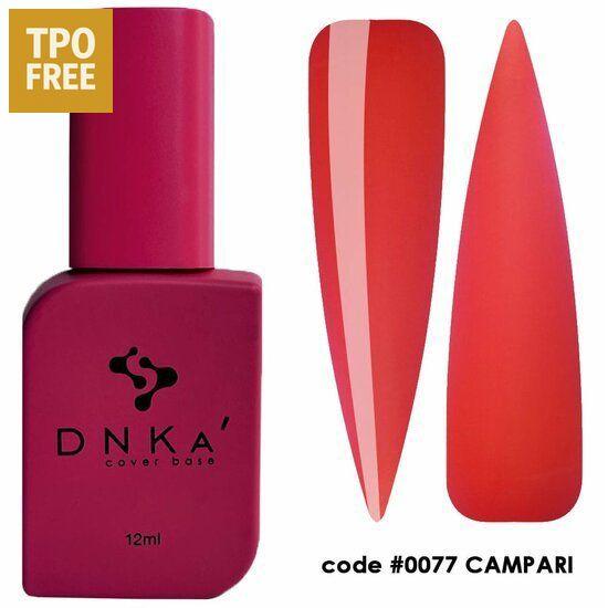 DNKa Cover Base Campari flesje en kleurstaaltjes in roodtinten zonder TPO