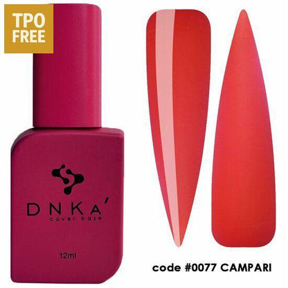 DNKa Cover Base Campari flesje en kleurstaaltjes in roodtinten zonder TPO