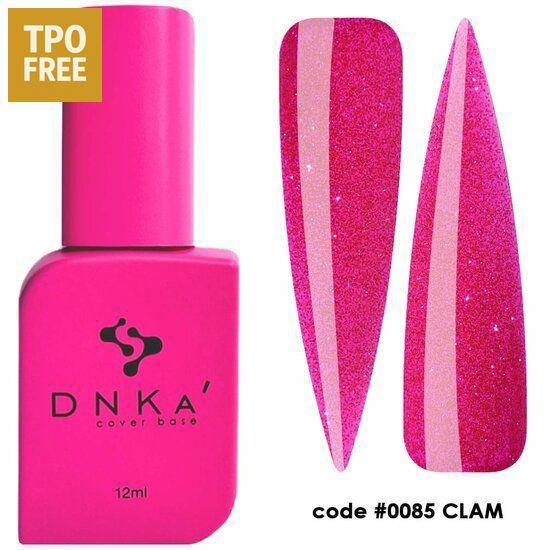 DNKa Cover Base Glam felroze flesje met glanzende roze nagelstalen code 0085 clam