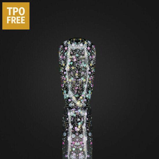 DNKa’ cover base kopen zwarte gel met kleurrijke glitterdeeltjes en TPO free label