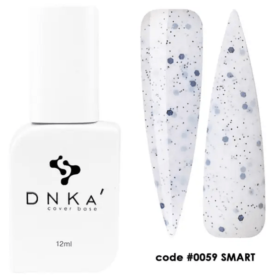 DNKa cover base kopen witte biab met zwarte en grijze spikkels 12 ml TPO vrij