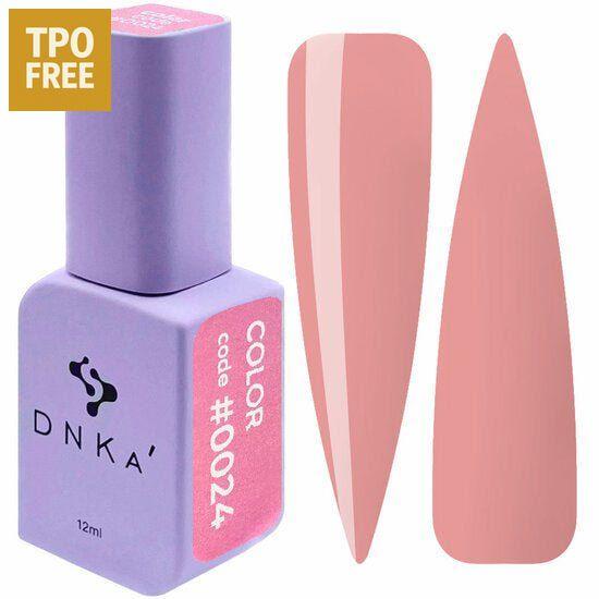Gellak DNKa 0024 kopen lichte roze kleur nagellak flesje met kleurstaal zonder TPO
