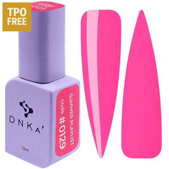 DNKa gellak zomer kleuren roze tinten nagellak flesje en voorbeeld nagels
