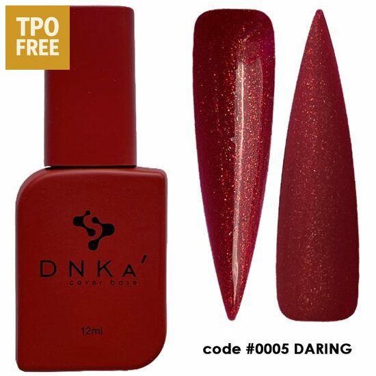 DNKa nagellak in rode kleur met glitter effecten van nagelgroothandel online code 0005 Daring