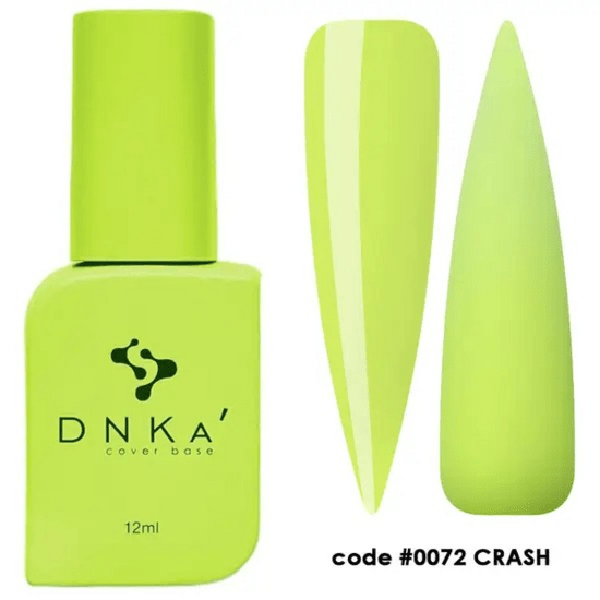 Neon cover base groothandel DNKa 12ml biab fles en kleurstaal code 0072 Crash