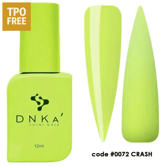 Neon cover base groothandel DNKa 12ml biab fles en kleurstaal code 0072 Crash